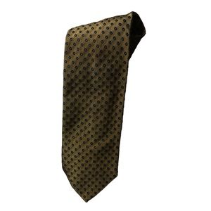 Vintage Georg Jensen Tan with Blue Print Silk Tie